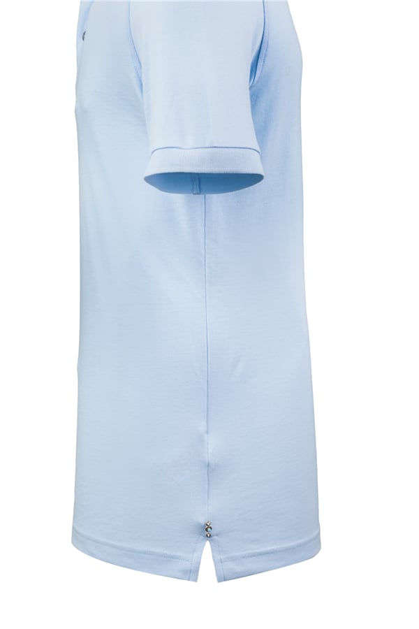 Erkek Kol Bantlı Boncuk İşleme Polo Yaka Erkek T-Shirt