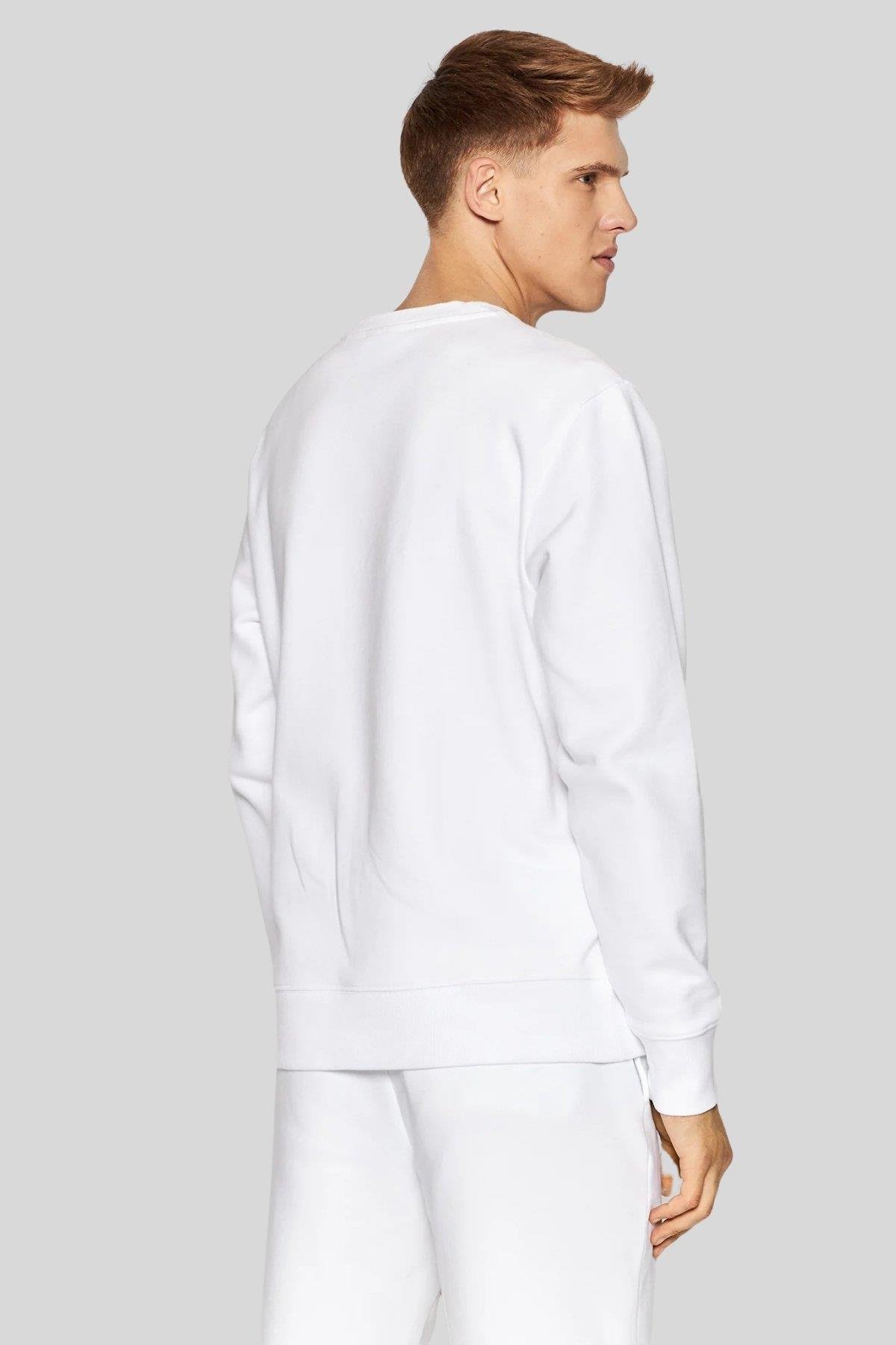 Hugo Erkek Regular Fit Deynolds Sweatshirt Beyaz