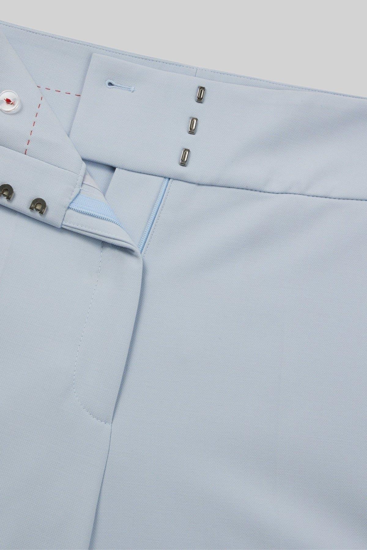 Hugo Kadın Regular Fit Geniş Paçalı Yüksek Bel Pantolon Mor
