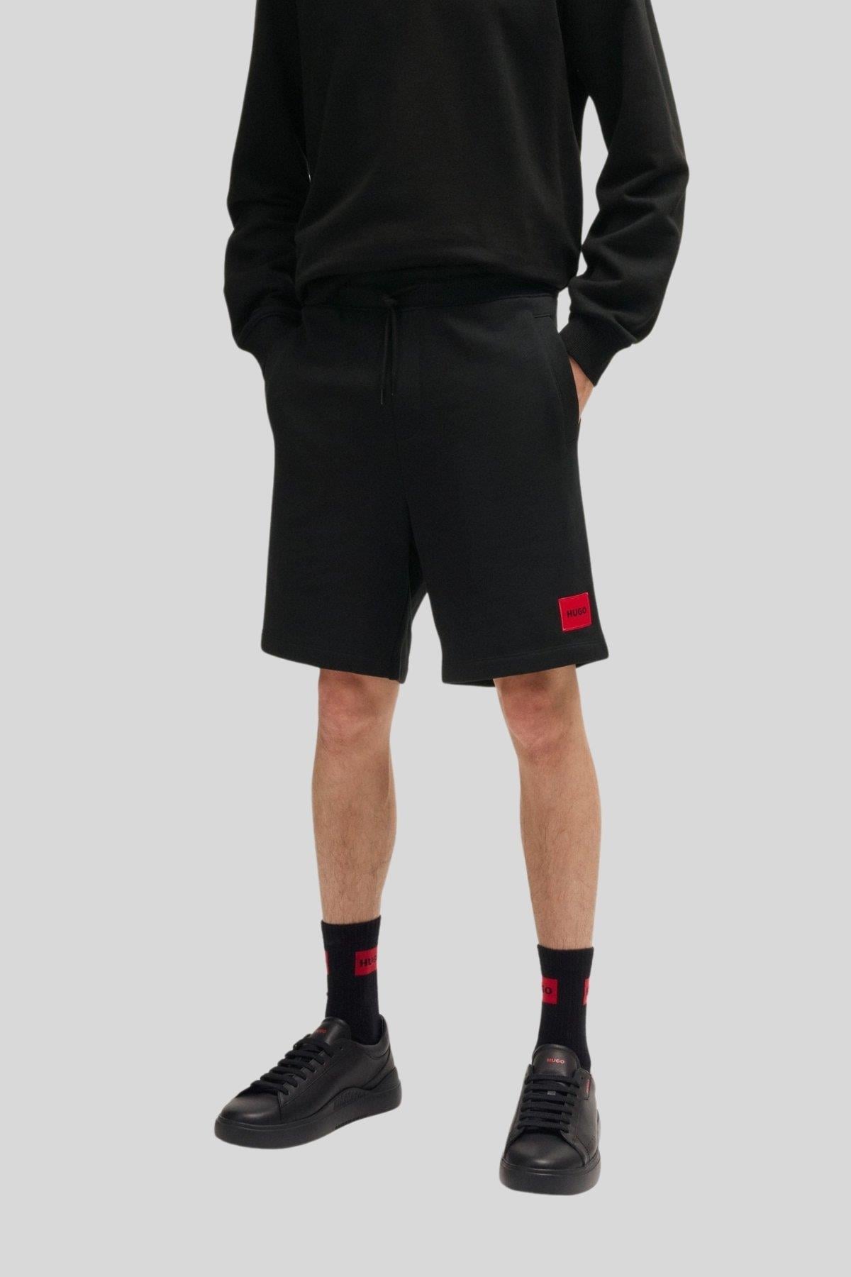 Hugo Regular Fit Erkek Bermuda Şort Siyah