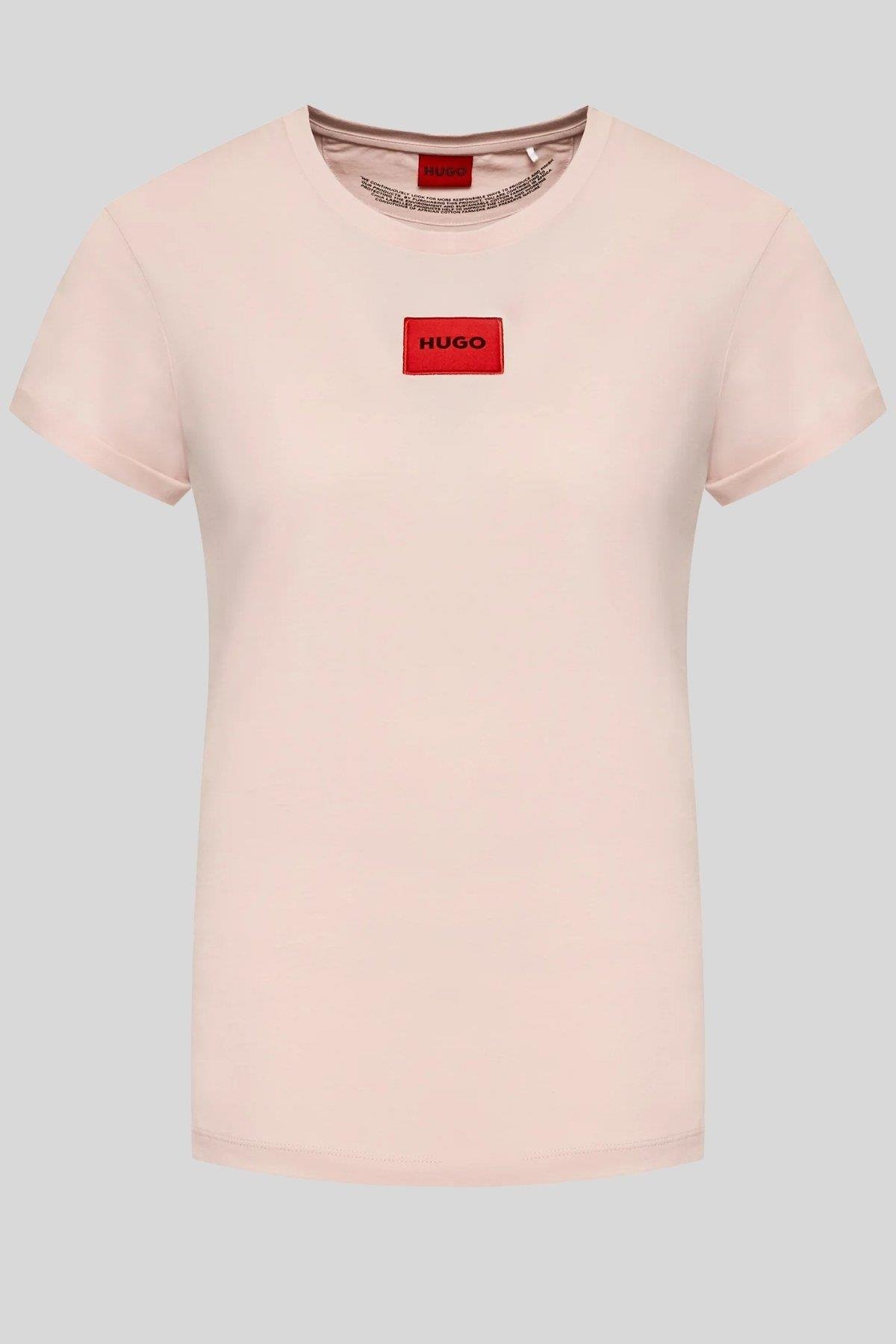 Hugo Regular Fit Kadın T-Shirt Pembe