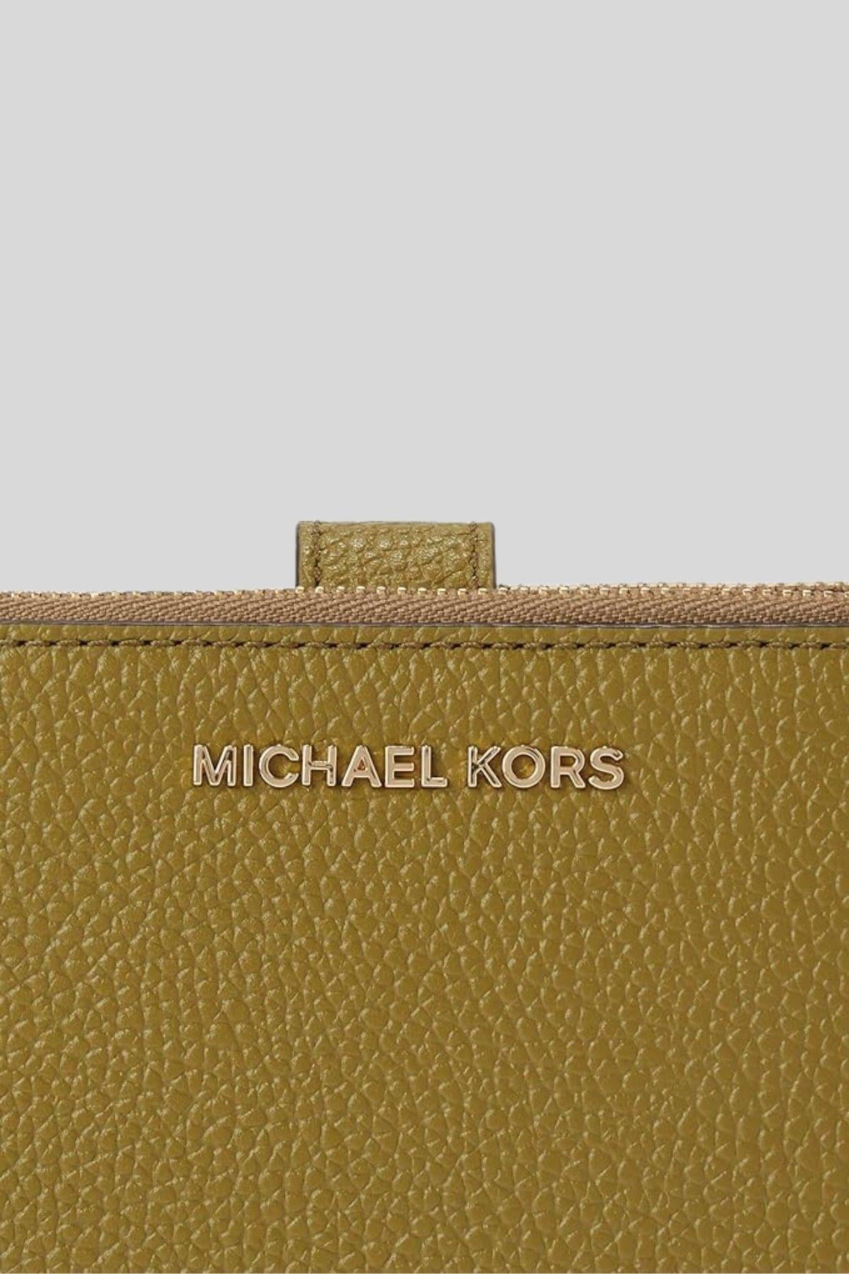 Michael Kors Kadın Çift Fermuarlı Cüzdan Yeşil