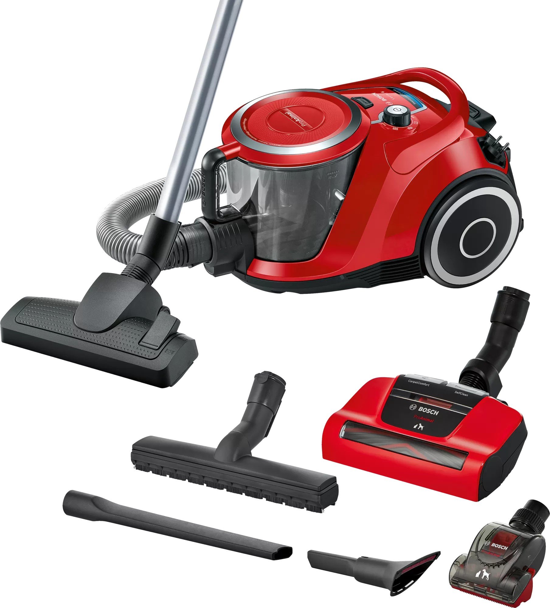 BOSCH BGS41PET1 Serie | 6 Toz torbasız SüpürgeProAnimal Kırmızı