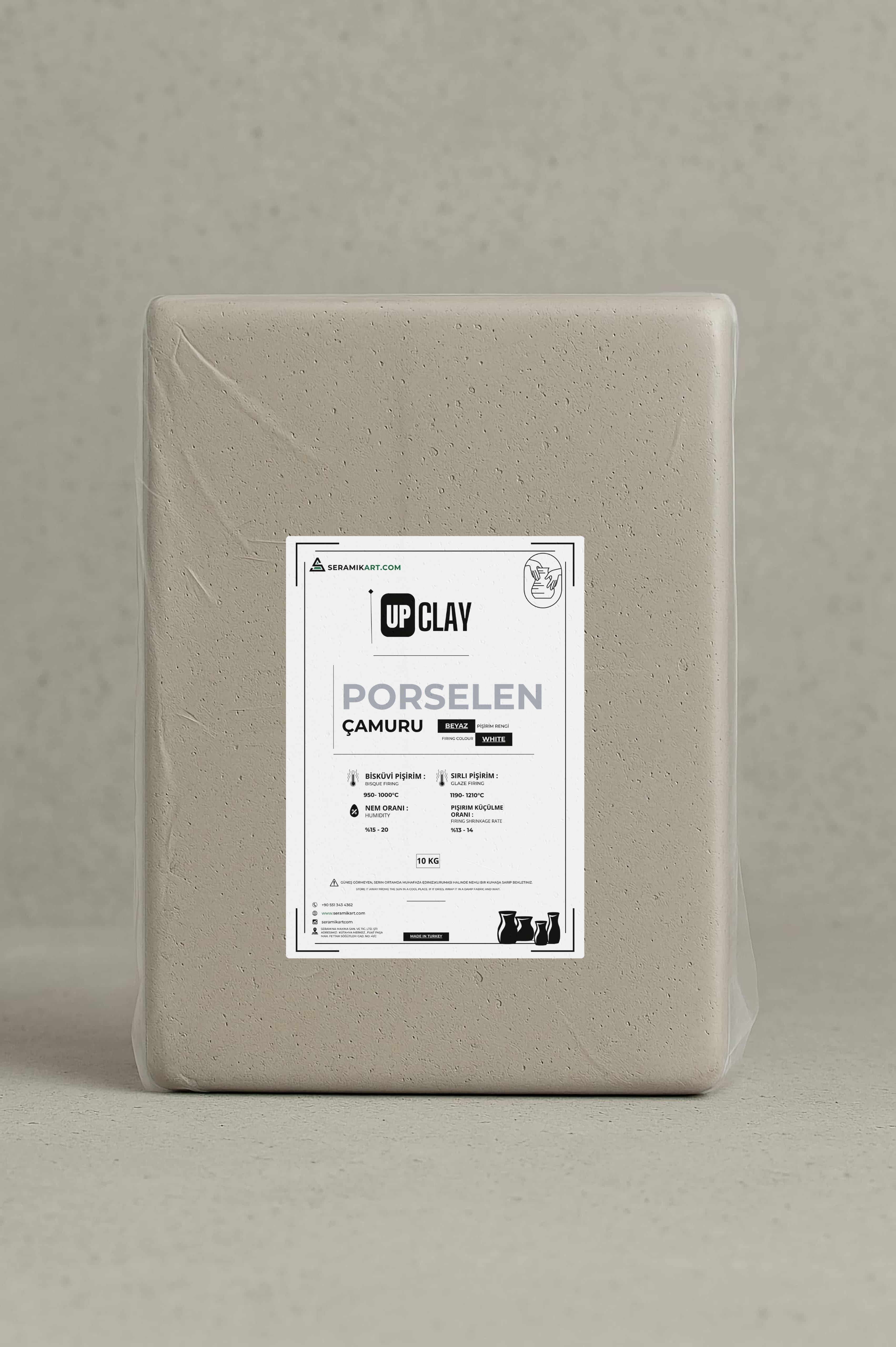 UPCLAY Vakumlu Porselen Çamuru