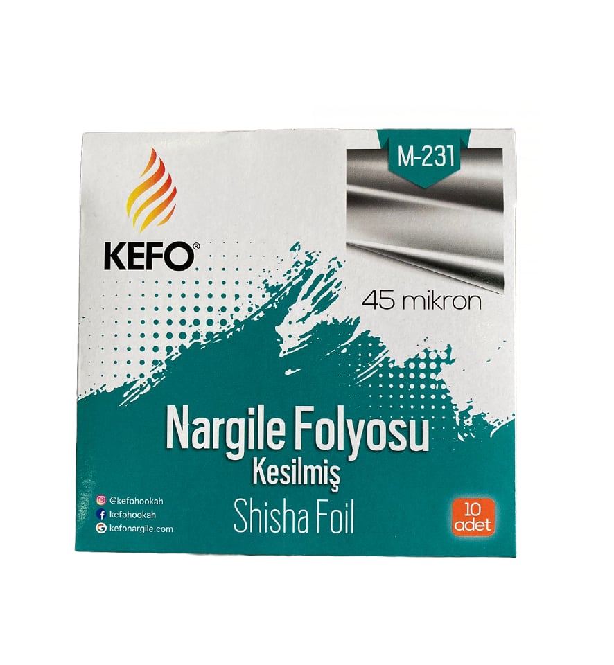 Kefo Hazır Kesilmiş Nargile Folyosu
