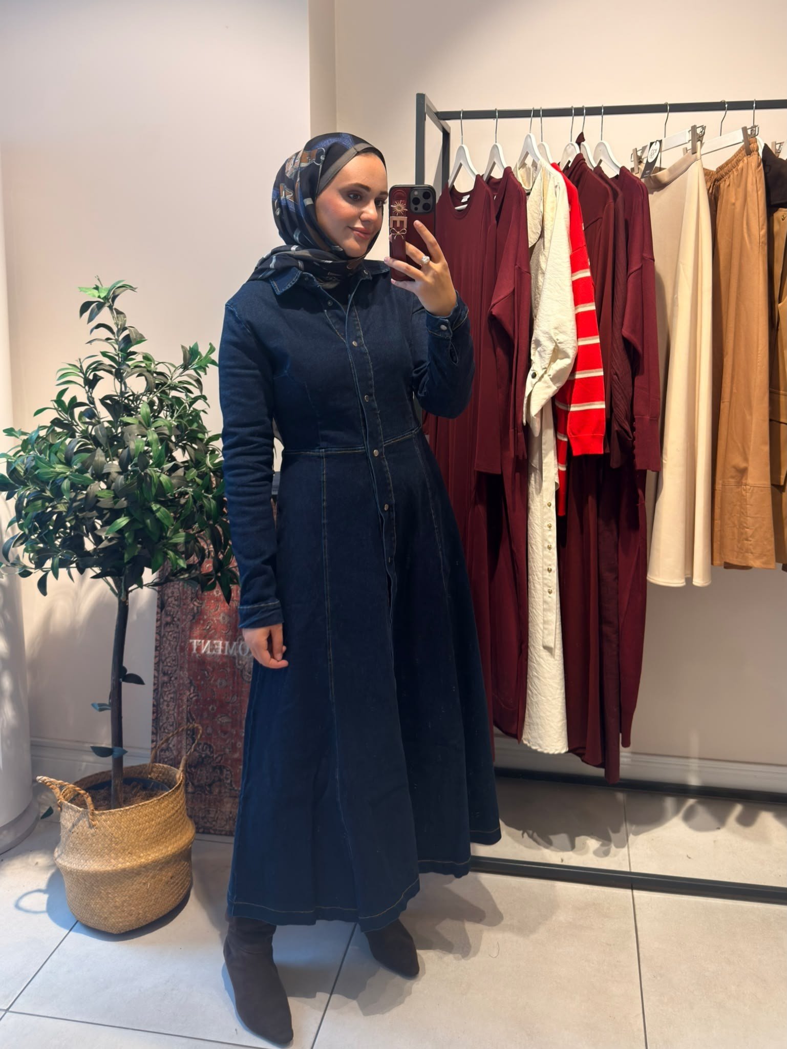 Felix Denim Elbise Lacivert