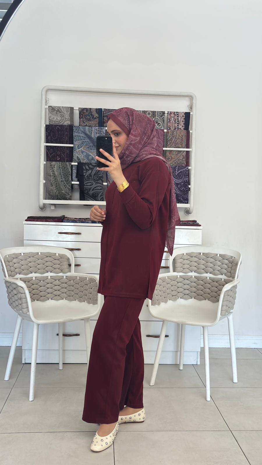 Oysho Takım Bordo