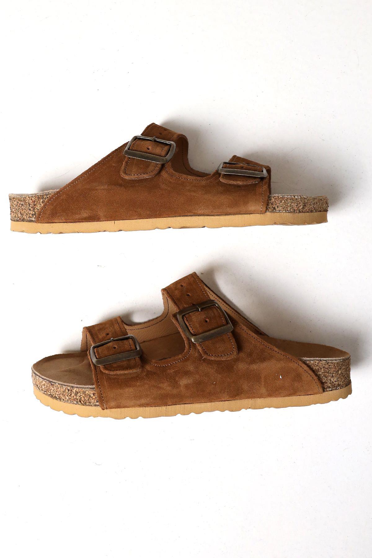 NAPOLİ HAKİKİDERİ ORİJİNAL MANTAR TABAN ORTOPEDİK UNISEX TERLİK