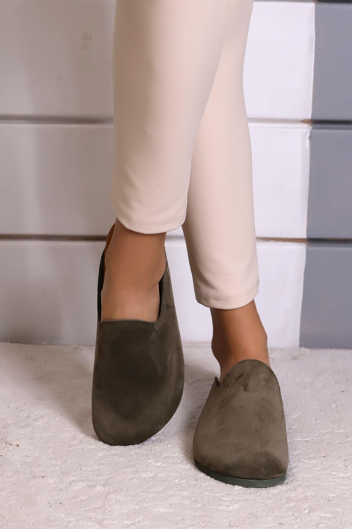 ROMA HAKİKİ DERİ ORTOPEDİK MANTAR TABAN UNISEX TERLİK
