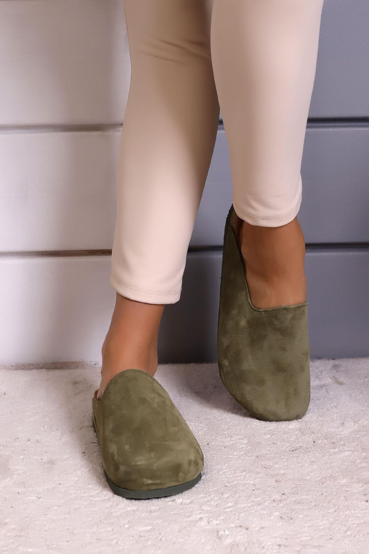 ROMA HAKİKİ DERİ ORTOPEDİK MANTAR TABAN UNISEX TERLİK