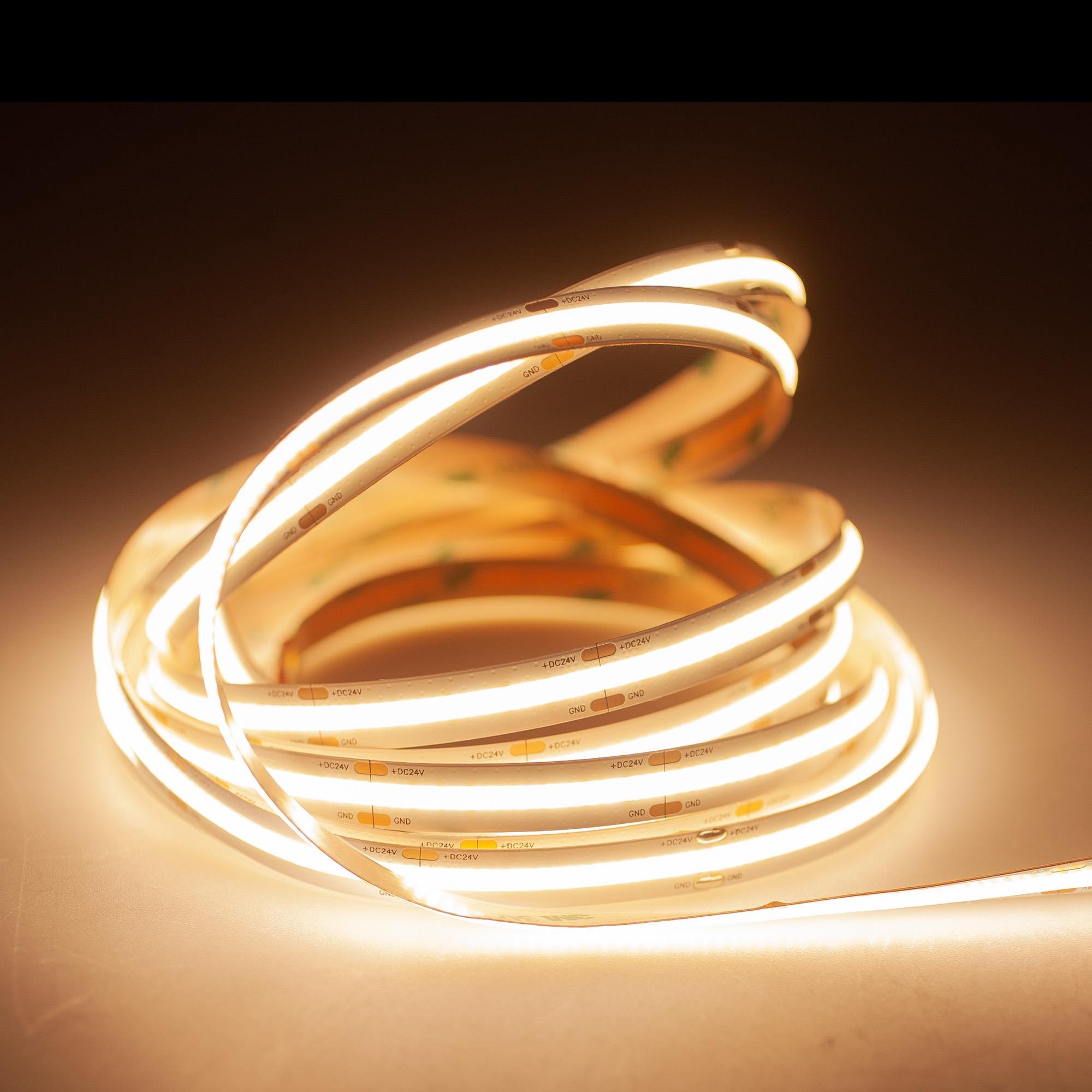  GÜNIŞIĞI 3000K  24V 8MM 512CHIP IP20 12W/M COB ŞERİT LED