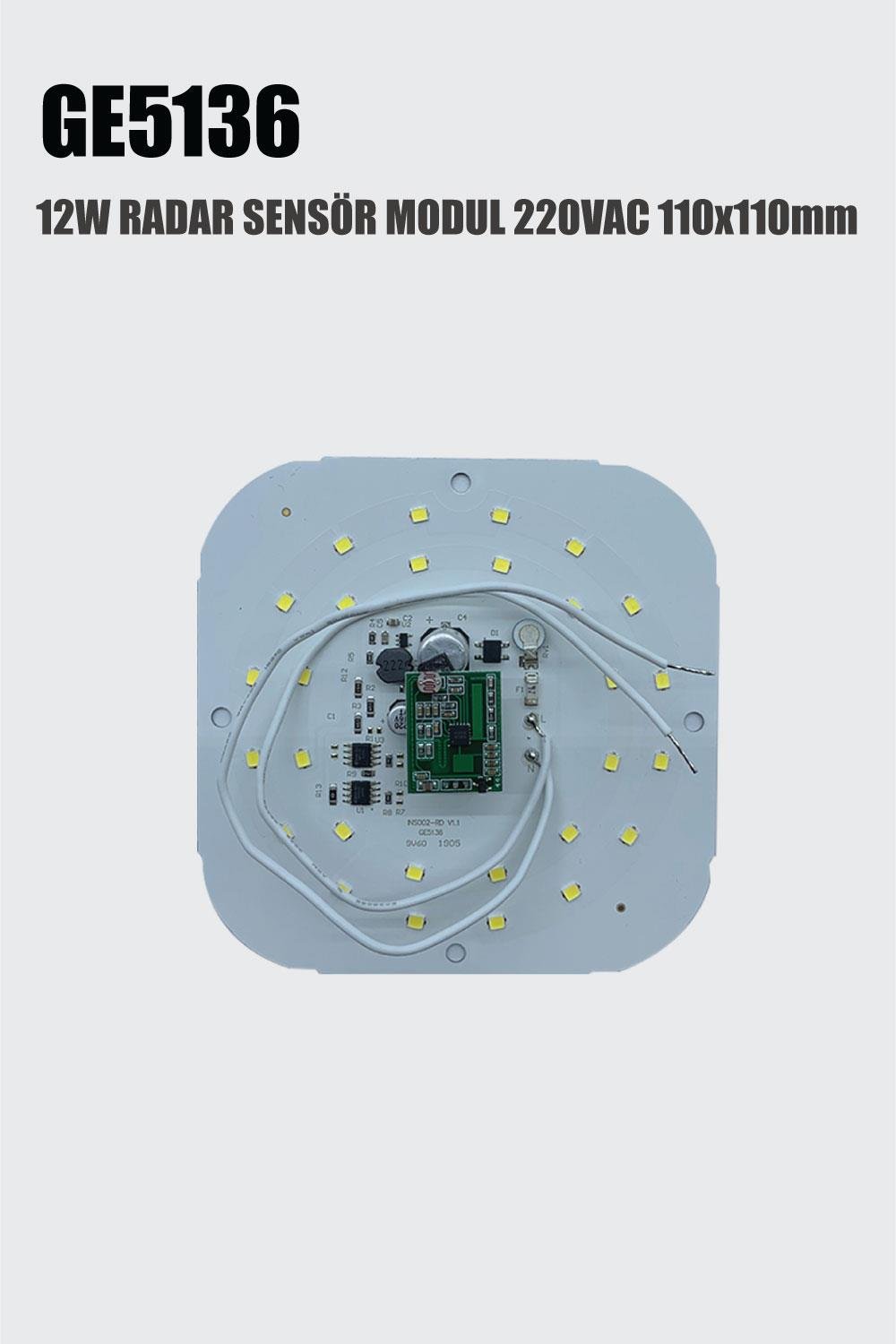 220V 12W RADAR SENSÖR MODUL  