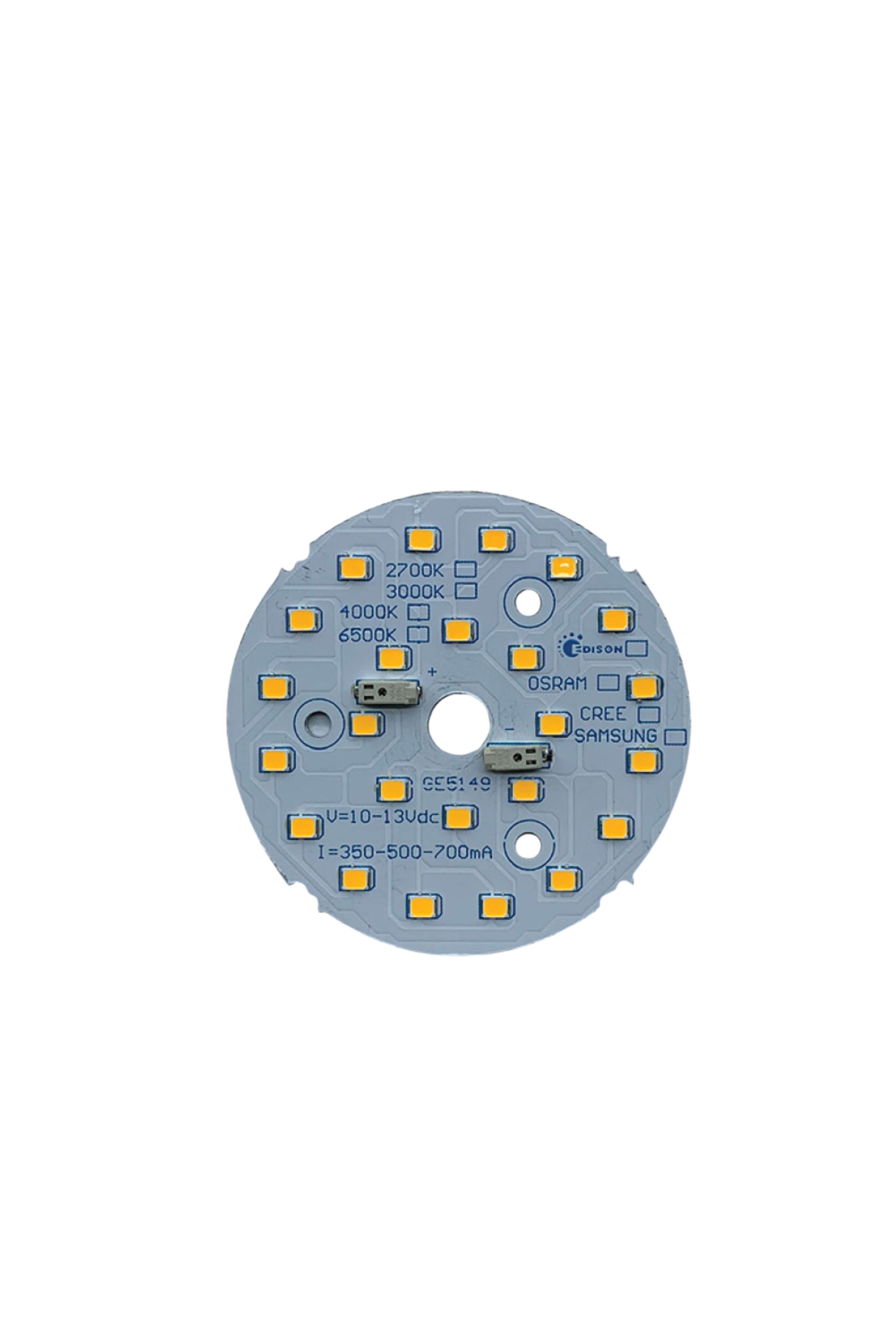 9W 60mm 4000K 24LED Yuvarlak Downlight LED PCB | 12-13V 350-700mA | Downlight Sabit Akım Yuvarlak LED Modül
