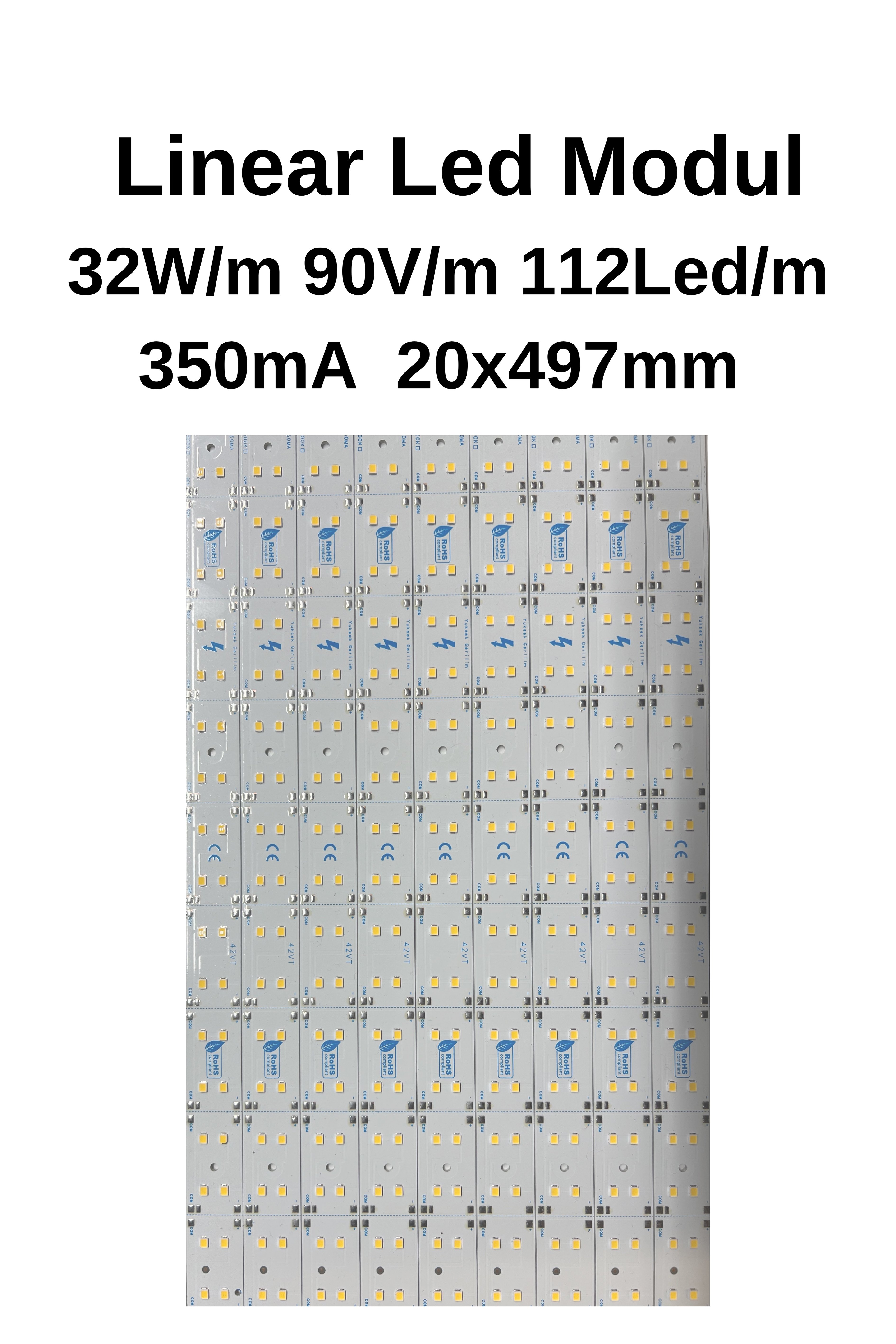 GE5126 45V 16W 90LED 350mA Linear Aydınlatma Modülü 50cm 