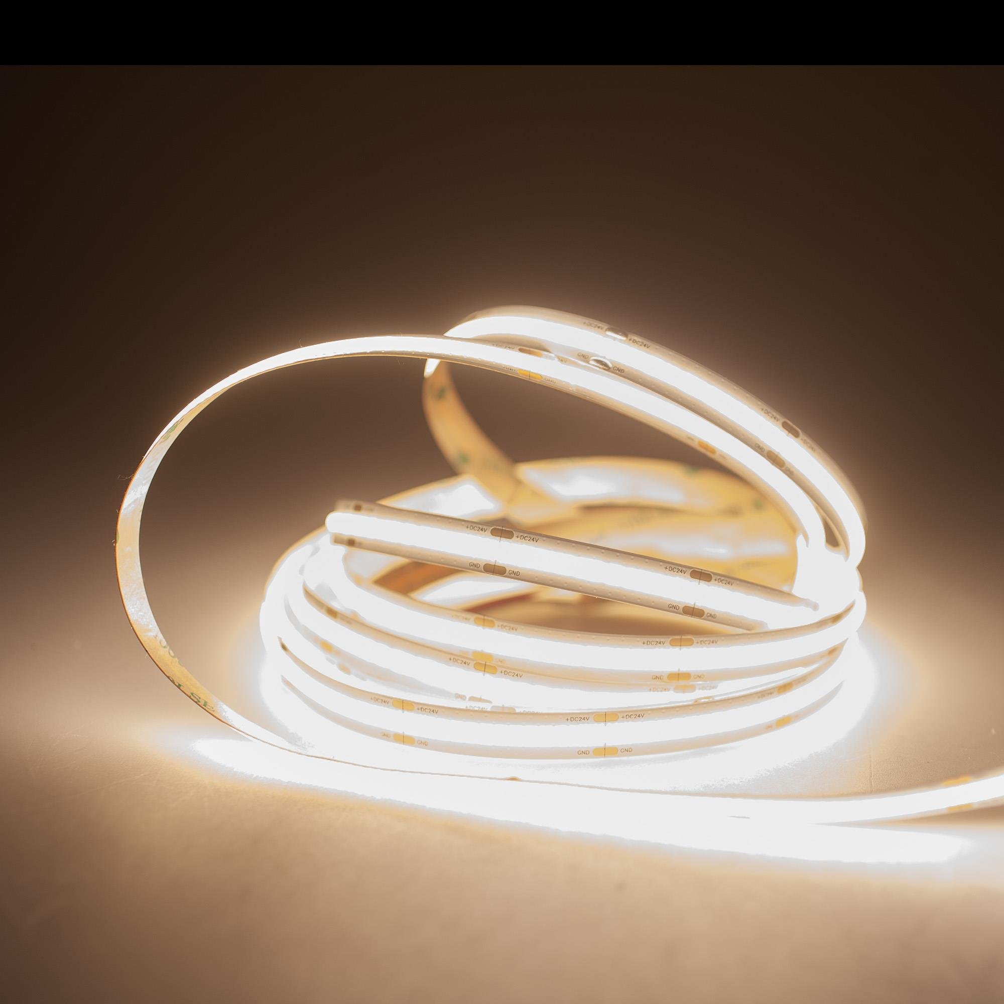 NATURAL 4000K  24V 8MM 512CHIP IP20 12W/M COB ŞERİT LED