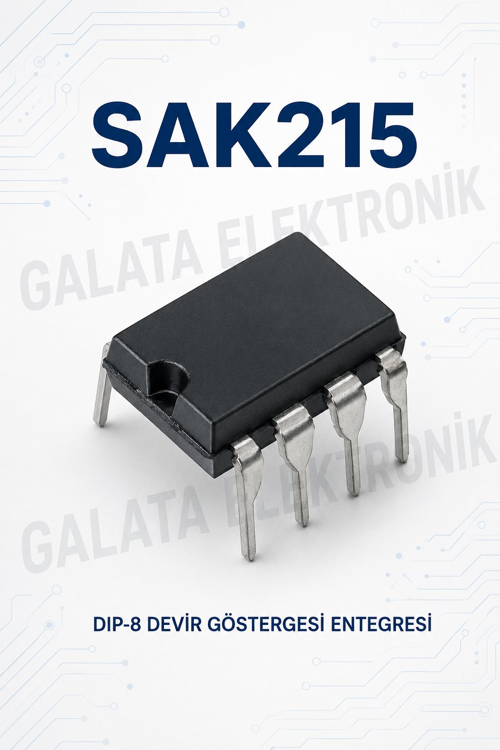 SAK215 DIP-8 Devir Göstergesi ve Takometre Entegresi