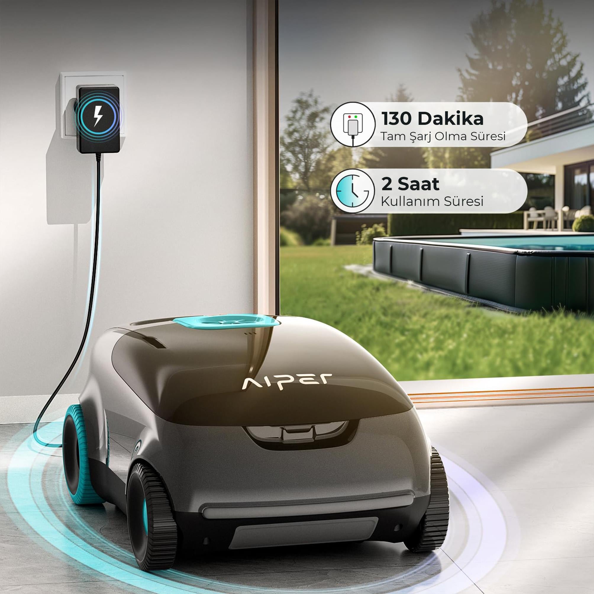 Aiper Scuba E1 Kablosuz Havuz Robotu