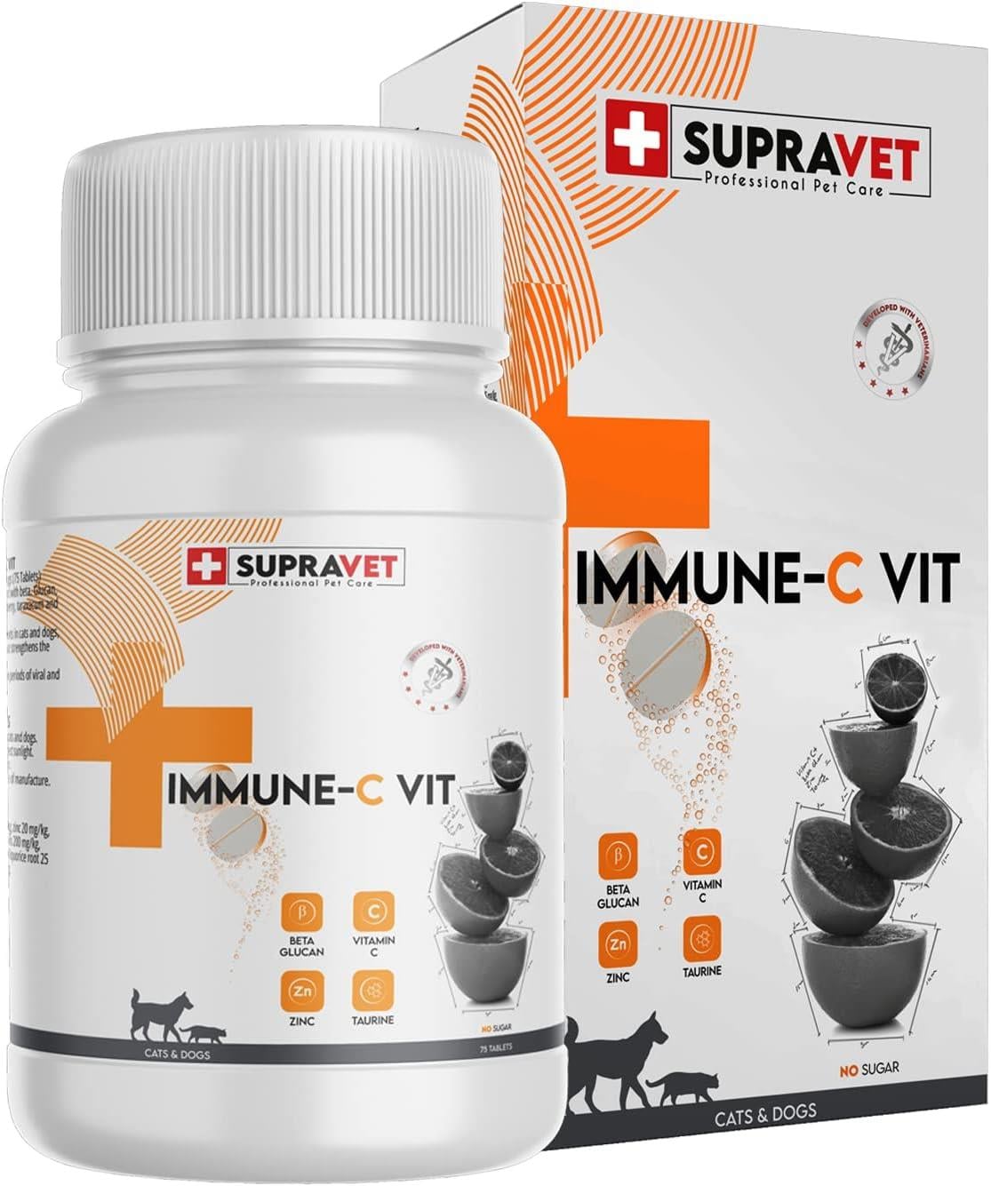 Supravet Immune + C Zinc 75 Tablet