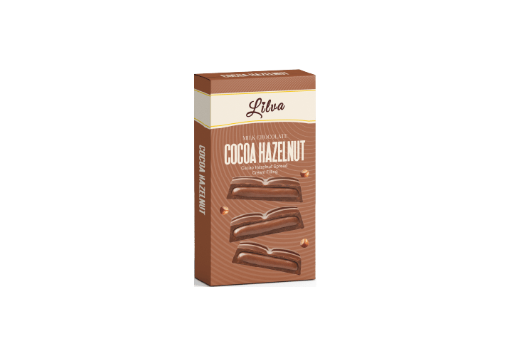 Cocoa-Hazelnut Cream Milk Chocolate Bar 75 g