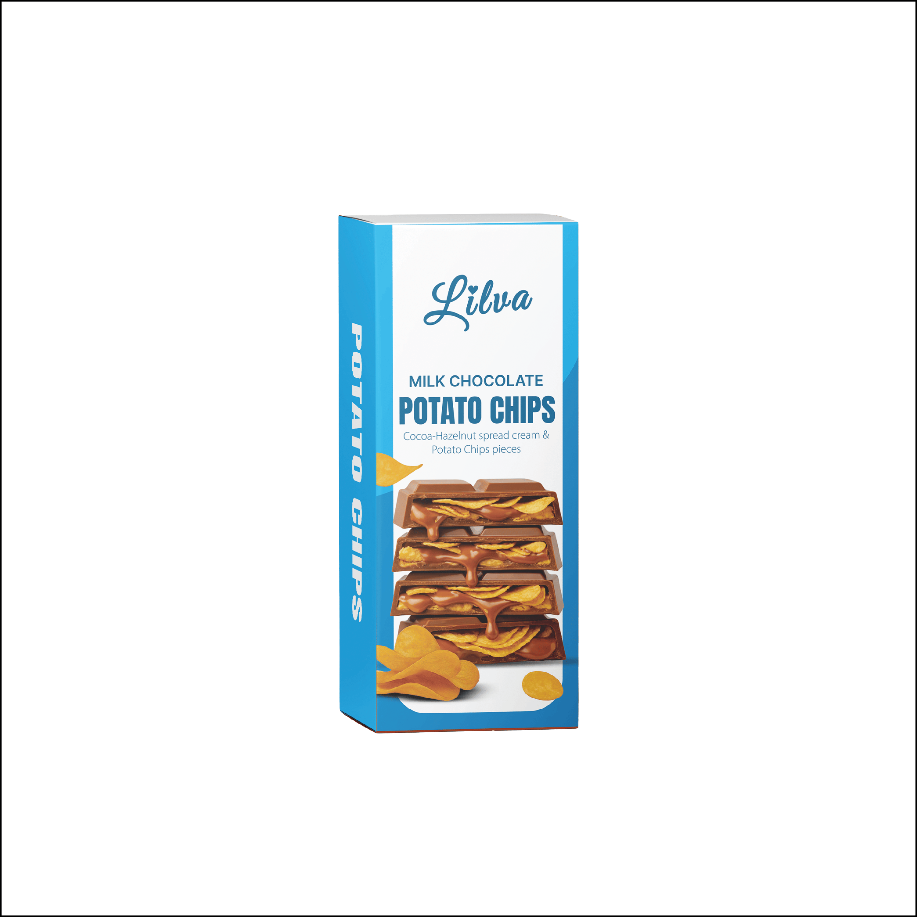 Lilva Cocoa Hazelnut Spread Cream & Potato Chips Pieces 90gr