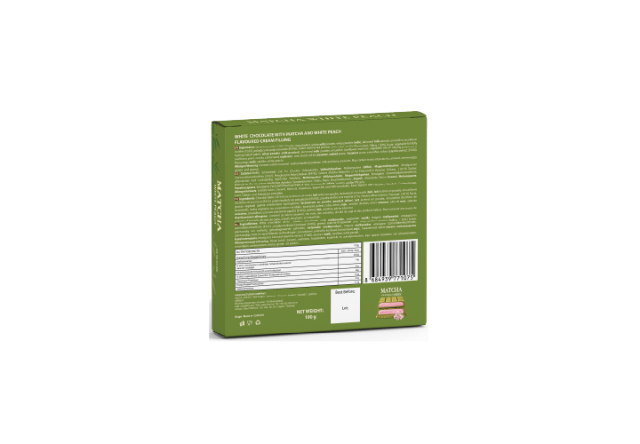 Matcha White Peach Chocolate 100 g