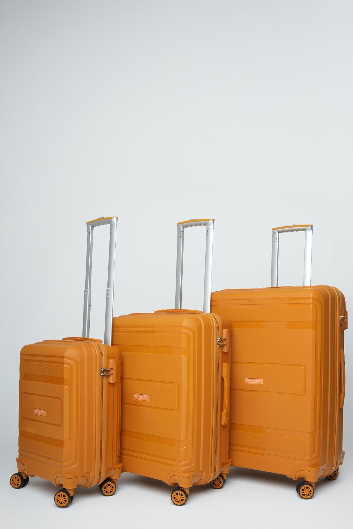 Travel Polo 3'lü Valiz Seti Kırılmaz Turuncu 1017