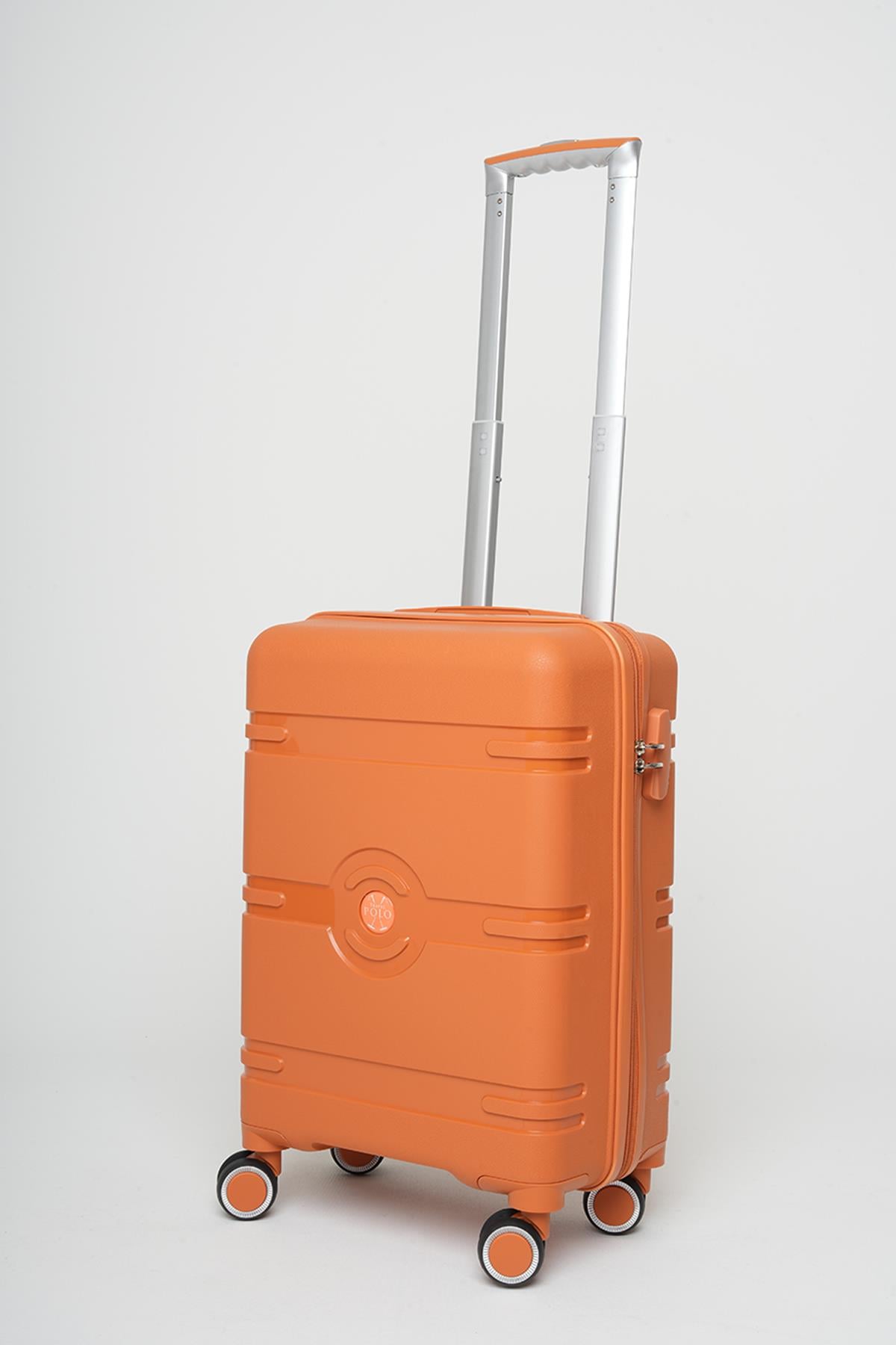Travel Polo Küçük Boy Kırılmaz Valiz Hardal 1015