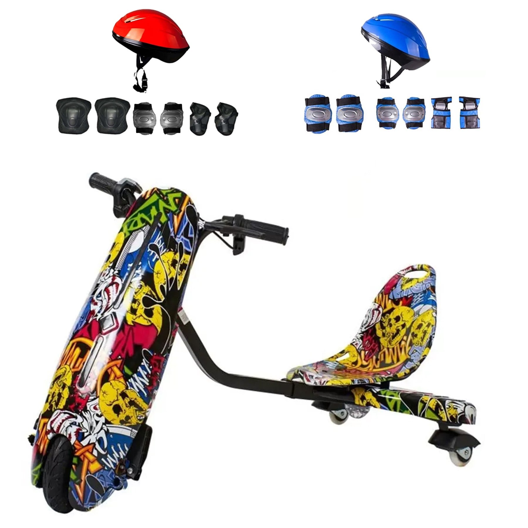 Citymate Drift Car Elektrikli Kaykay Bluetooth Dirift Kar Hoverboard Scooter + Koruma Ekipmanı D01
