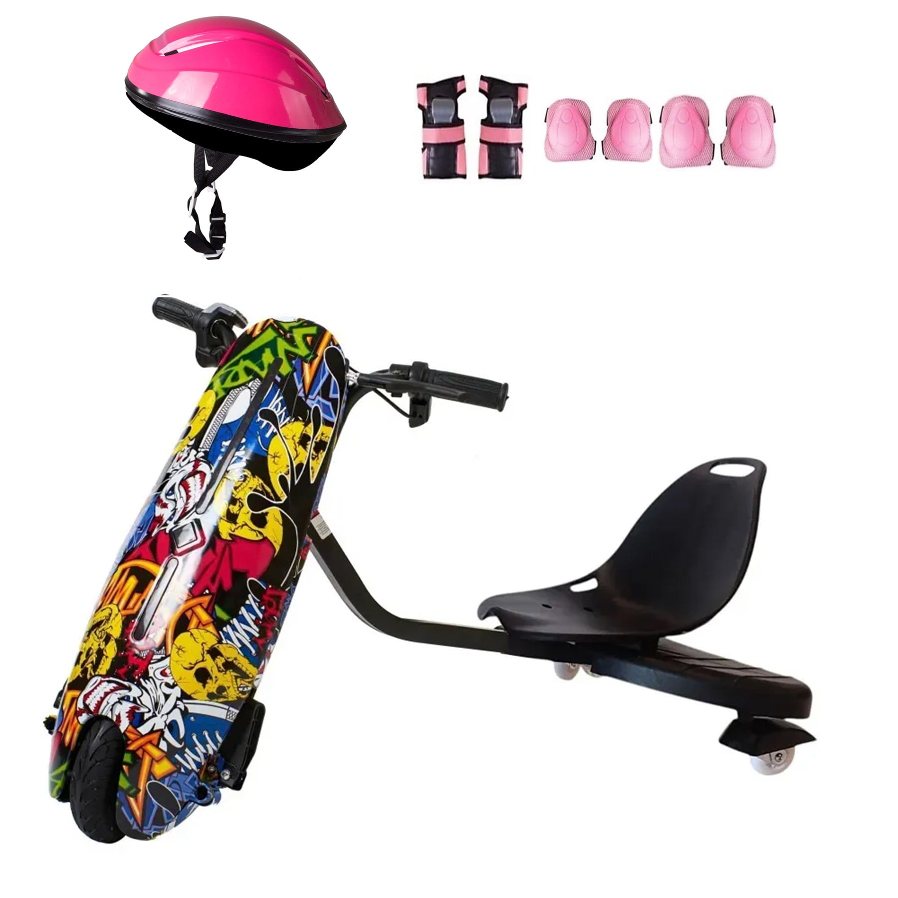 Citymate Drift Car Elektrikli Kaykay Bluetooth Dirift Kar Hoverboard Scooter + Koruma Ekipmanı D01