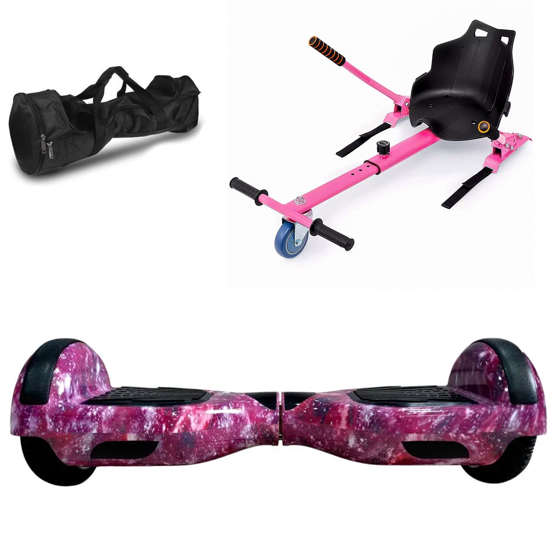 Citymate Elektrikli Kaykay Hoverboard Akıllı Denge 6.5 Inch + HoverKart + Çanta EXTREM PAKET D13