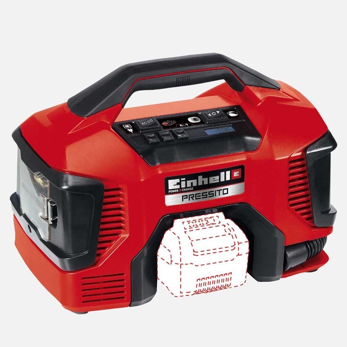 Einhell Pressito Solo Hibrit Kompresör (Akü ve Şarj Cihazı Dahil Değildir.)