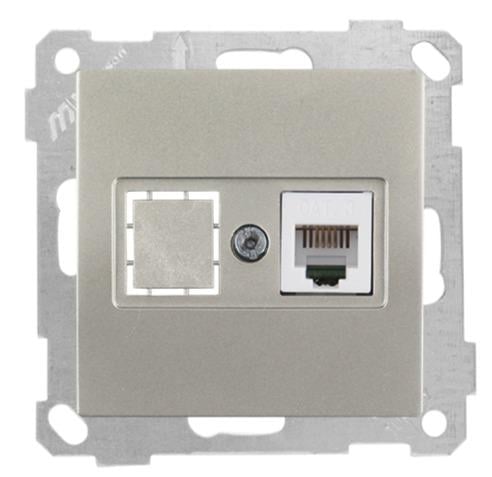 MUTLUSAN Candela Mek+Tuş Telefon Prizi 1Xrj12 (Cat3)