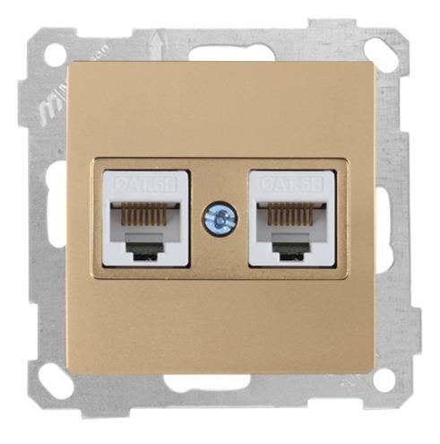 MUTLUSAN Daria Mek+Tuş Data Prizi 2*Rj45 (Cat5e)