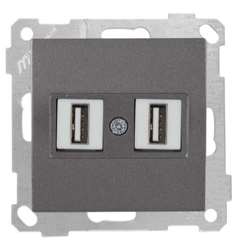 MUTLUSAN Daria Mek+Tuş Data Prizi 2*Usb
