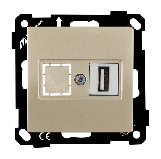 MUTLUSAN Mek+Tuş Data Prizi 1*Usb