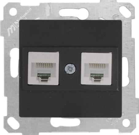 MUTLUSAN Rita Mek+Tuş Data Prizi 2*Rj45 (Cat5e)
