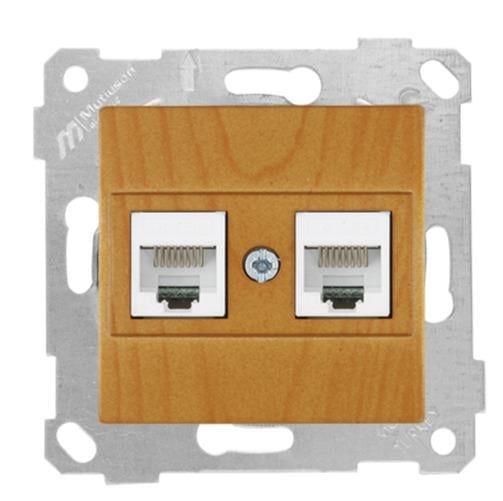 MUTLUSAN Rita Mek+Tuş Data Prizi 2*Rj45 (Cat5e)