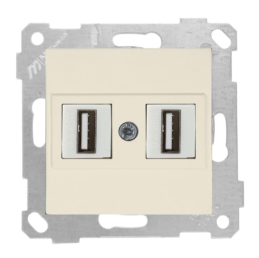 MUTLUSAN Rita Mek+Tuş Data Prizi 2*Usb
