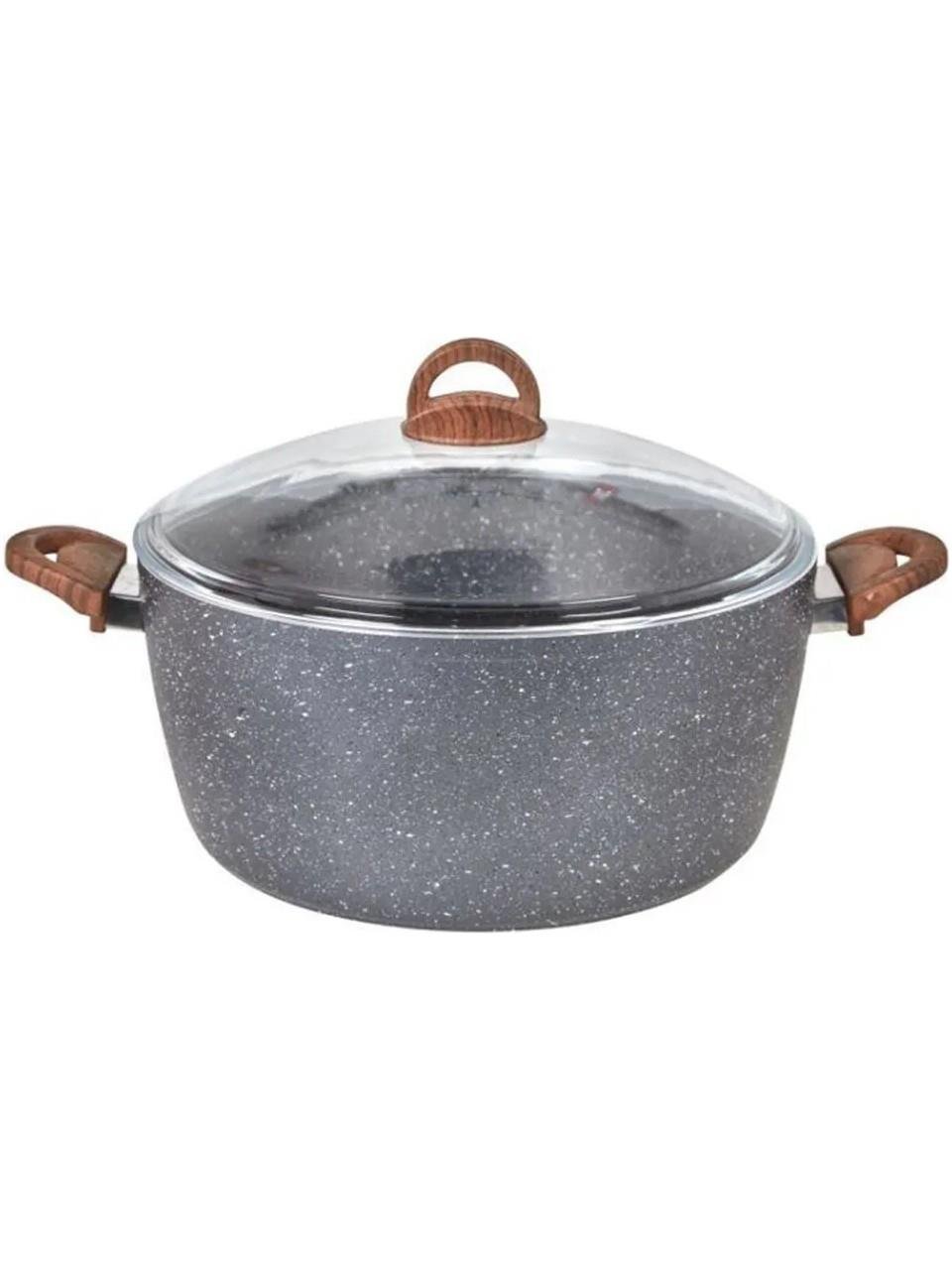 Cena 24 cm Karizma Gri Granit Derin Tencere 