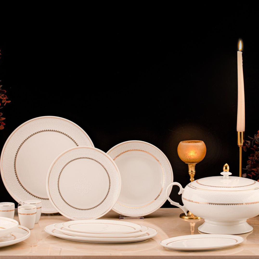 Özlife 9005 Elegante Coll Yuvarlak 60 Prç Yemek Tk