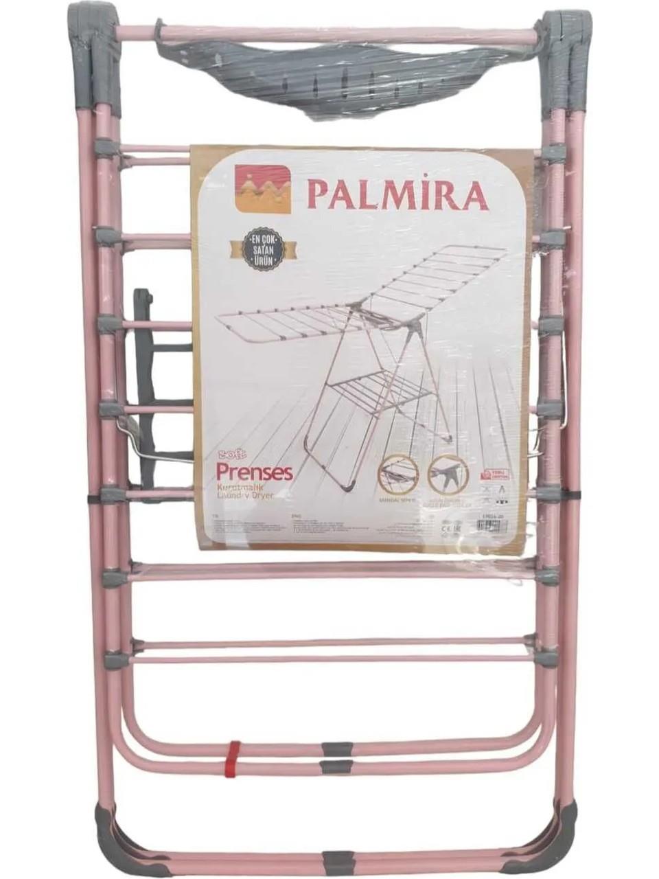 Palmira Prenses Pembe-Gri Sepetli Kurutmalık