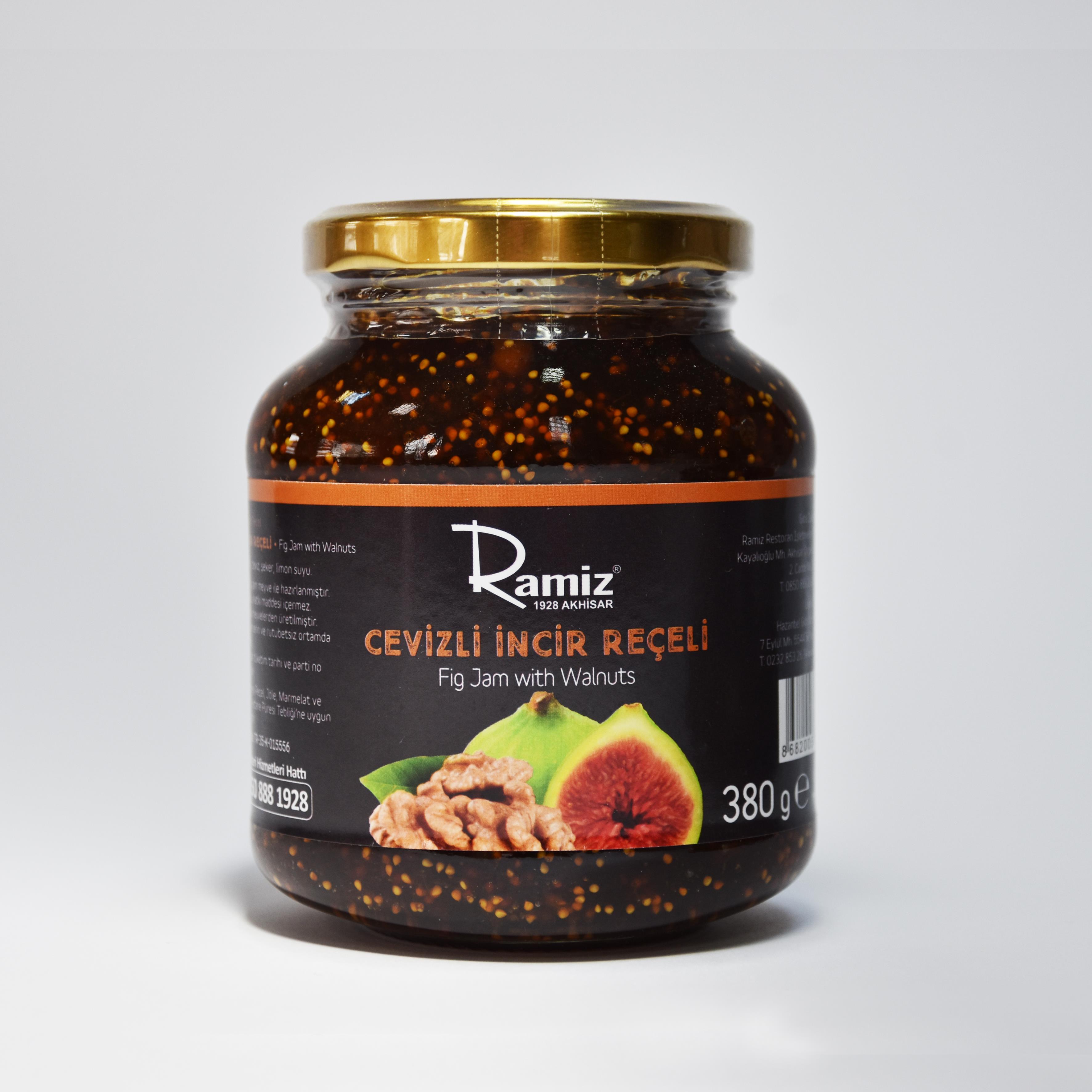 Doğal Katkısız Cevizli İncir Reçeli 400 gr.