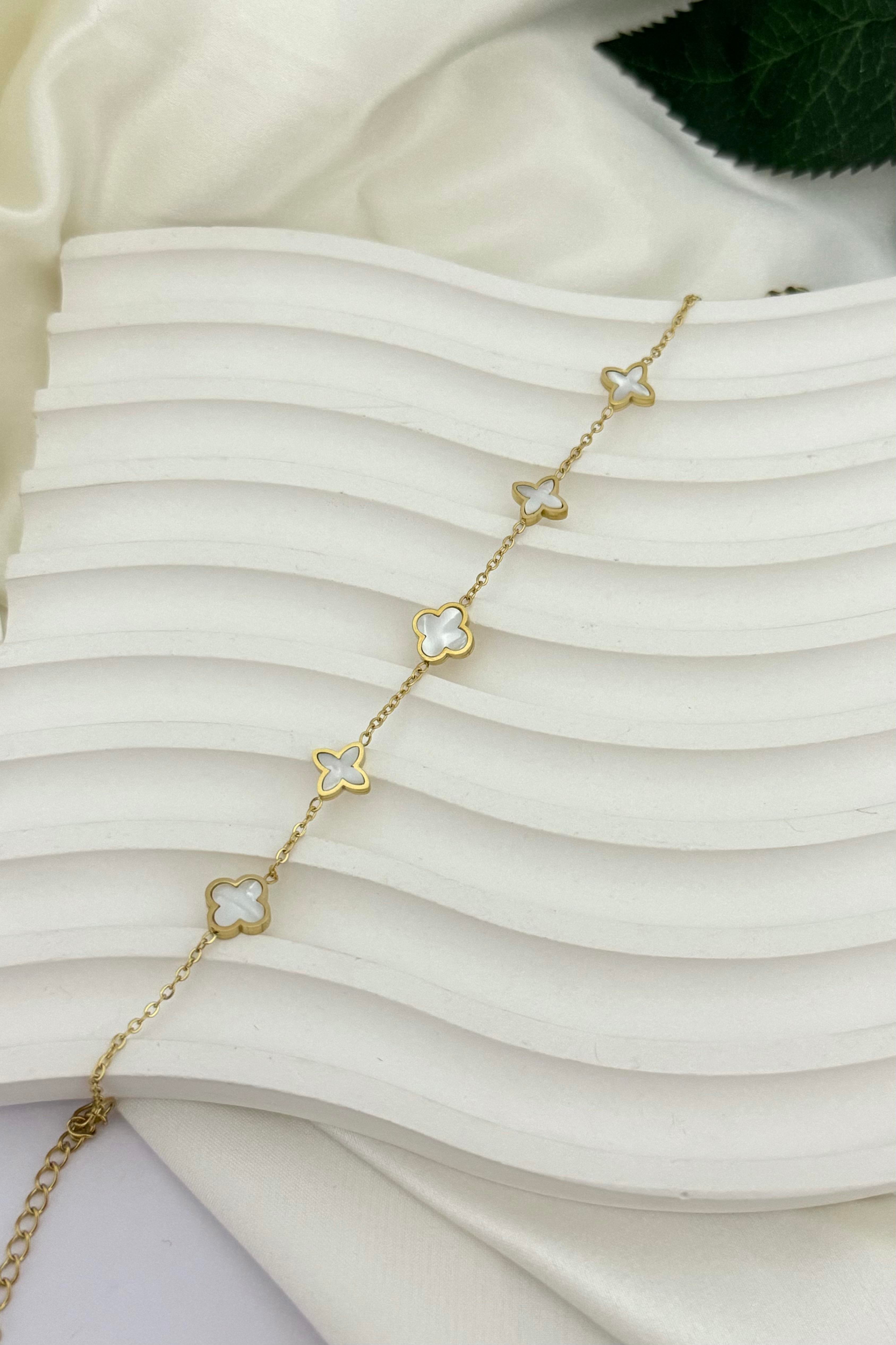 Cleef White Mini Bileklik