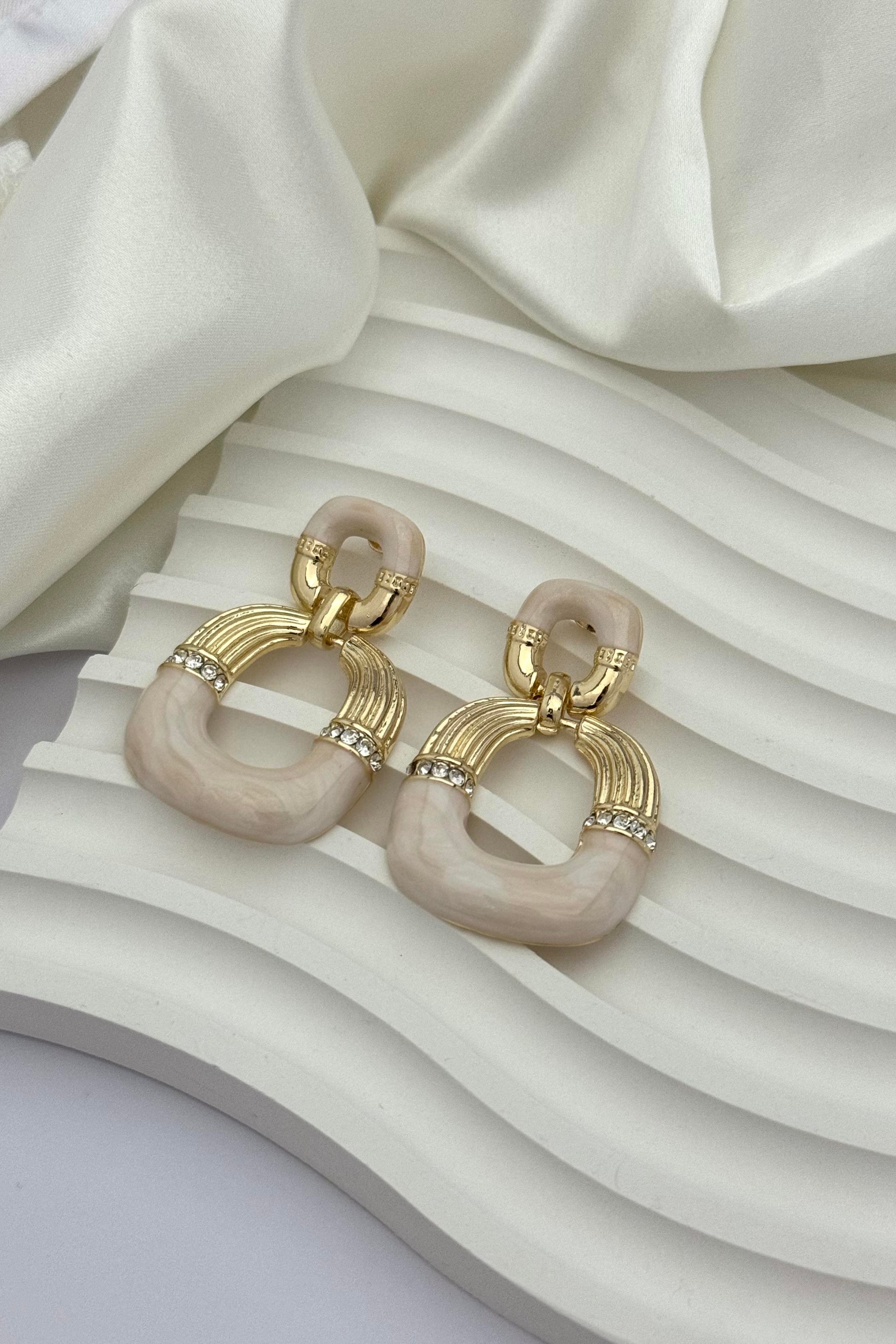 Cream Divine Küpe