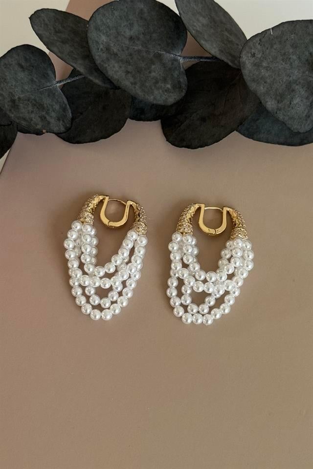 Crystal Pearl Drops Küpe