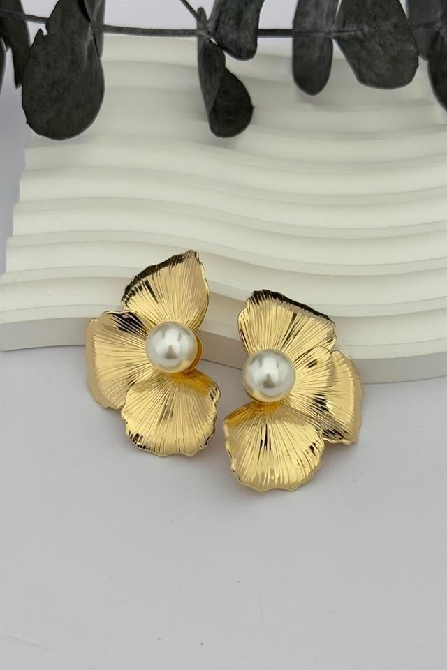 Flower Pearl Küpe
