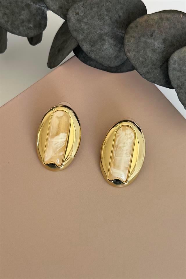 Lunea Beyaz Küpe