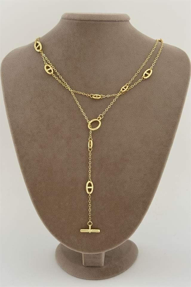Marka Model Gold Zincir Kolye