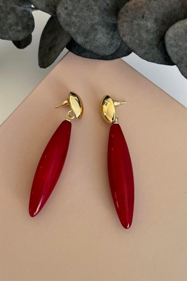 Merla Bordo Küpe