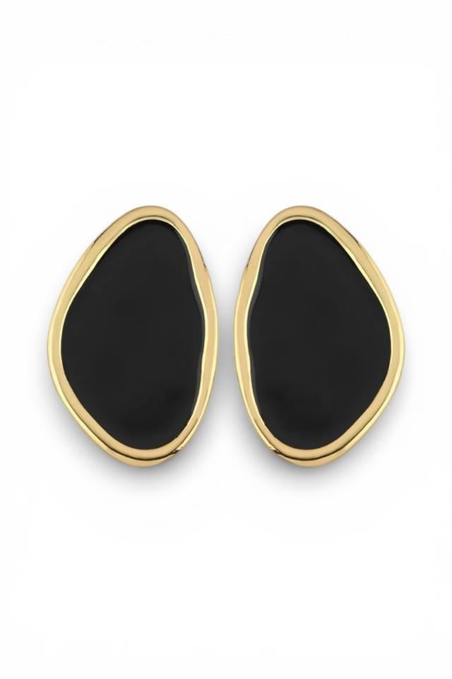 Obsidian Siyah Küpe